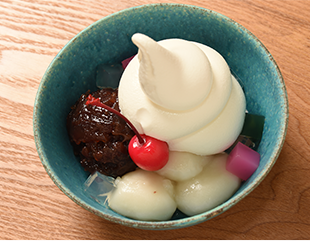 白玉クリームあんみつ